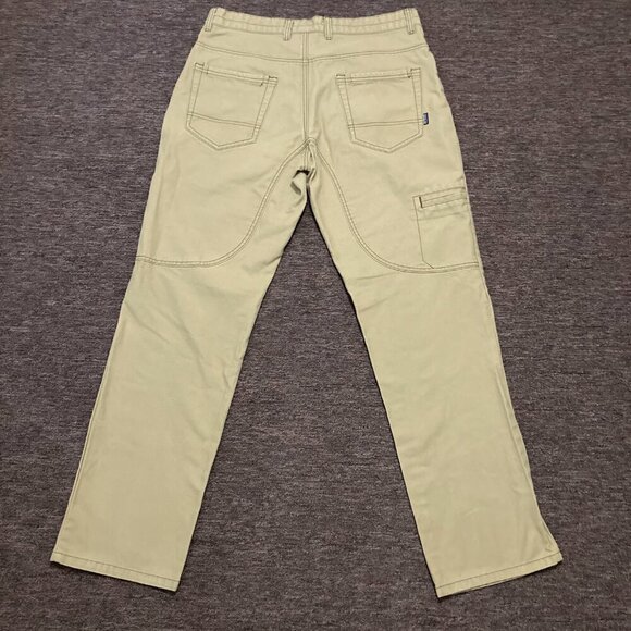 Patagonia Canvas Carpenter Pants Men's 34X32 Tan Work Wear 100% Organic Cotton - Picture 4 of 10